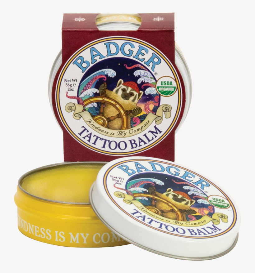 Natural Organic Tattoo Balm - Badger Balm Tattoo Balm, transparent png