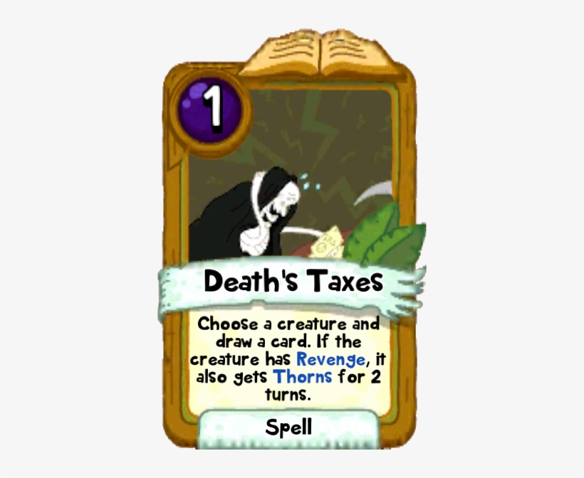 Death's Taxes - Cartoon, transparent png