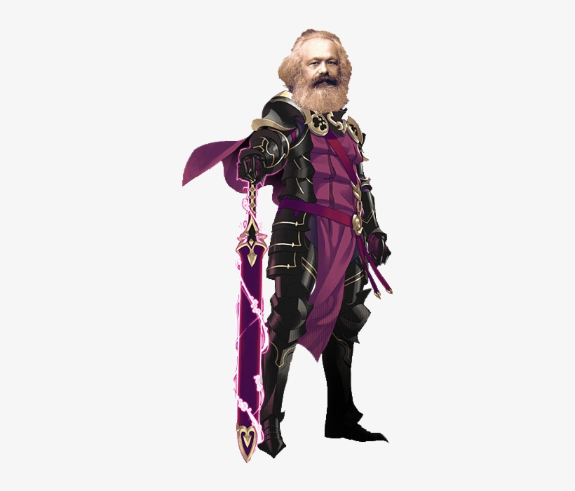 Karl Marx - Xander Fire Emblem Sword, transparent png