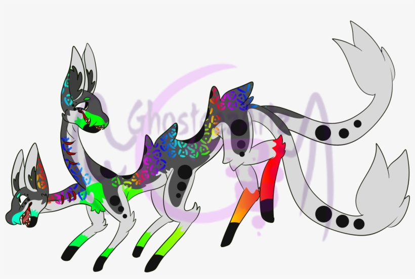 }•{aurora Borealis}•{ True Unique Odd Fur Plain Tail - Cartoon, transparent png