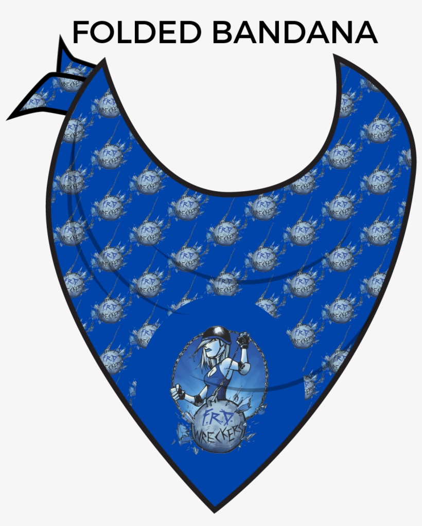 Transparent Bandana Folded - Roller Derby, transparent png