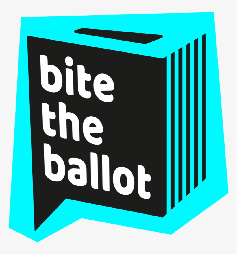 Btb Logo-aqua - Bite The Ballot, transparent png