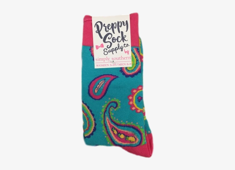 Simply Southern Paisley Socks - Sock, transparent png