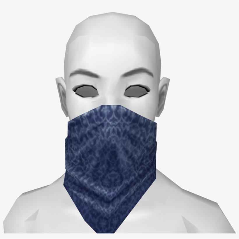 Blue Bandana Mask - Bandana Mask, transparent png