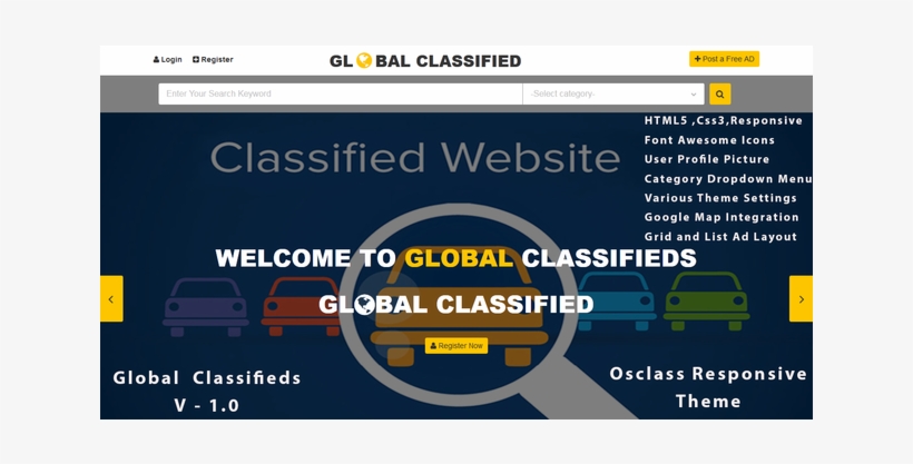 Global Classifieds - Responsive Web Design, transparent png