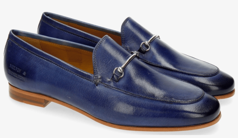 Loafers Scarlett 1 Venice Moroccan Blue Trim Nickel - Slip-on Shoe, transparent png