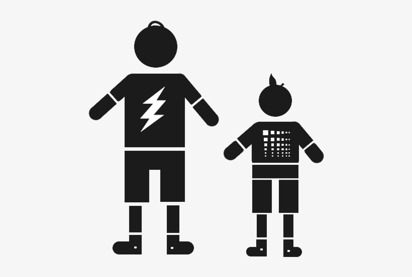 Dad Son Drawing - Big Brother And Big Sister, transparent png