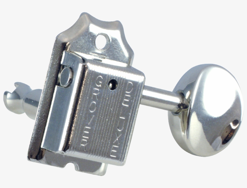 Grover, Deluxe Guitar, Vintage, Nickel, 6/line Image - Amplified Parts Tuner - Grover, Deluxe Guitar, Vintage,, transparent png