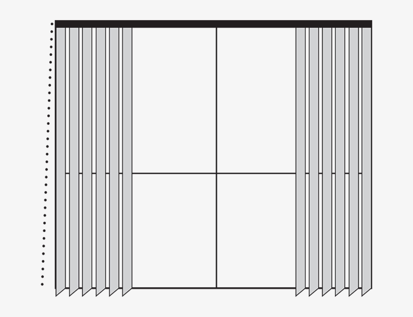 Teds Discount Blinds - Vertical Louver Blinds Drawing, transparent png
