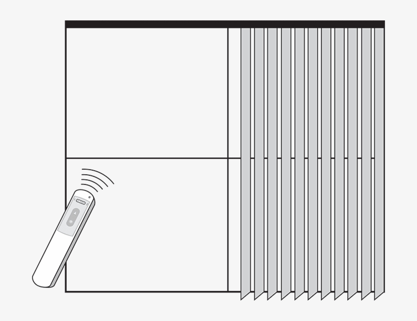 Motorized Ultimate Vertical Blinds Can Be Operated - Vertical Blinds Remote Control, transparent png