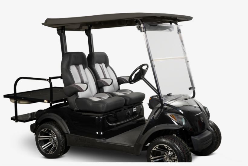 Black Yamaha Golf Cart, transparent png