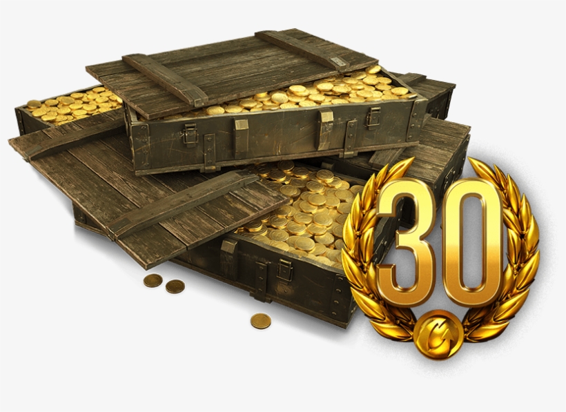 Gold Crate - Crate Of Gold Coins, transparent png