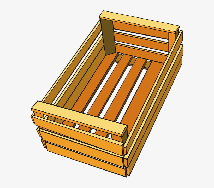 Wooden Box Clipart, transparent png