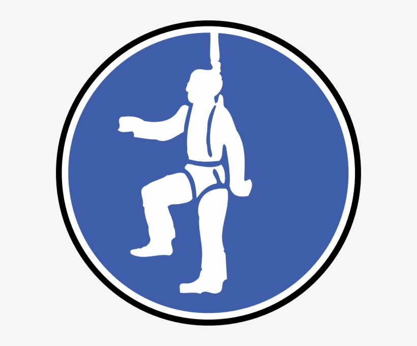 Free Vector Attach Safety Wire Clip Art - Working At Heights Vector, transparent png