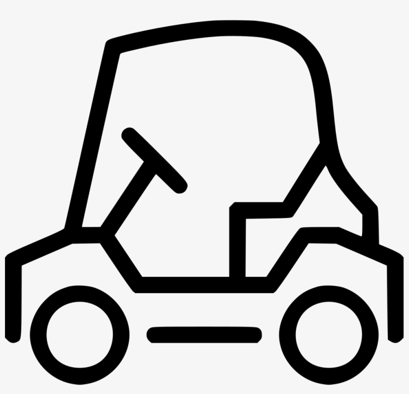 Golf Car Cart Electric Comments - Golf Car Icon Svg, transparent png