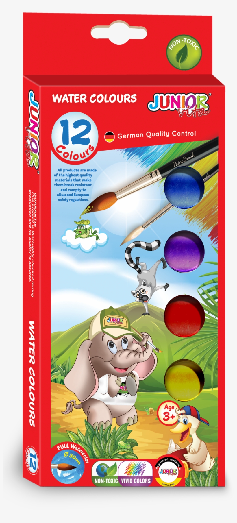 Junior Vita 12 Watercolor Set - Stickers Autocollant Ou Affiche Poster Animaux Acrobate, transparent png