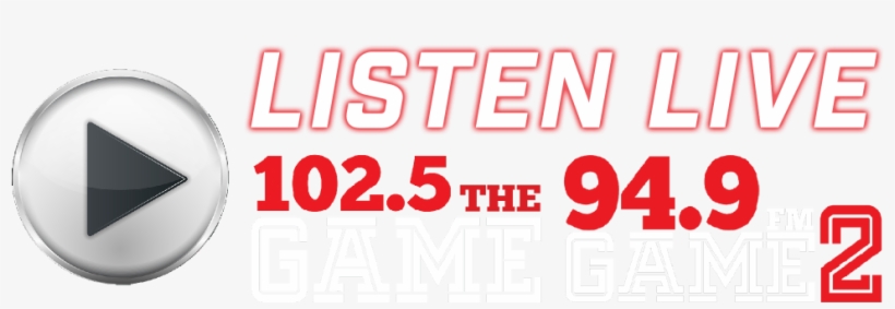 Listen Live Button New - 102.5 The Game, transparent png