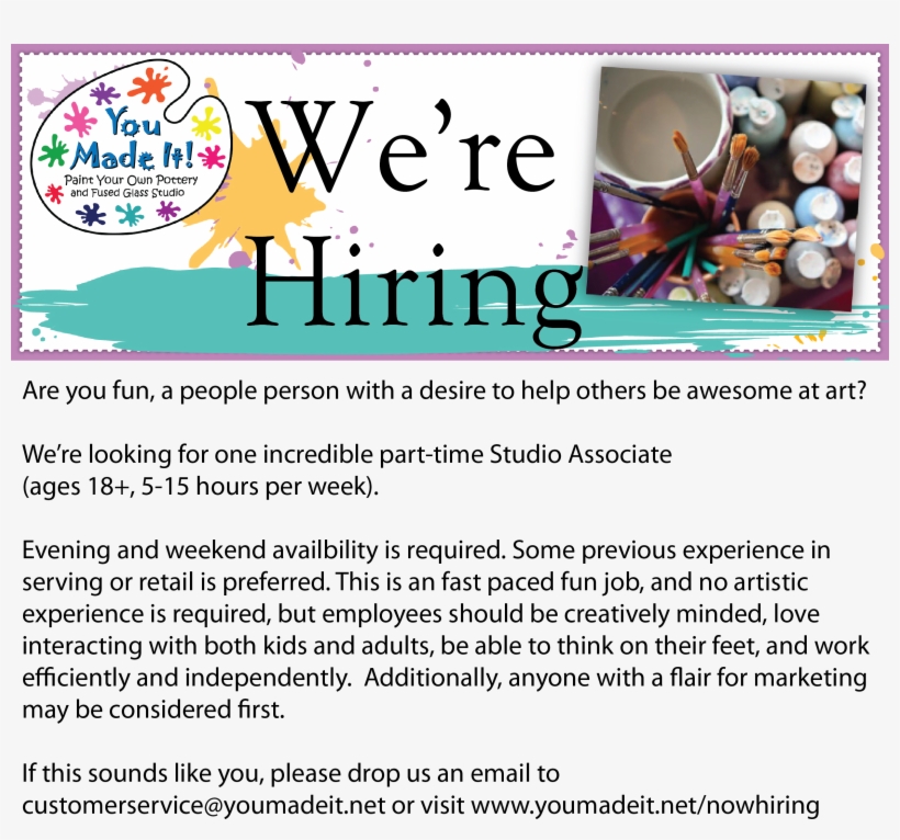 Are You Fun, A People Person With A Desire To Help - Paint Pottery, transparent png