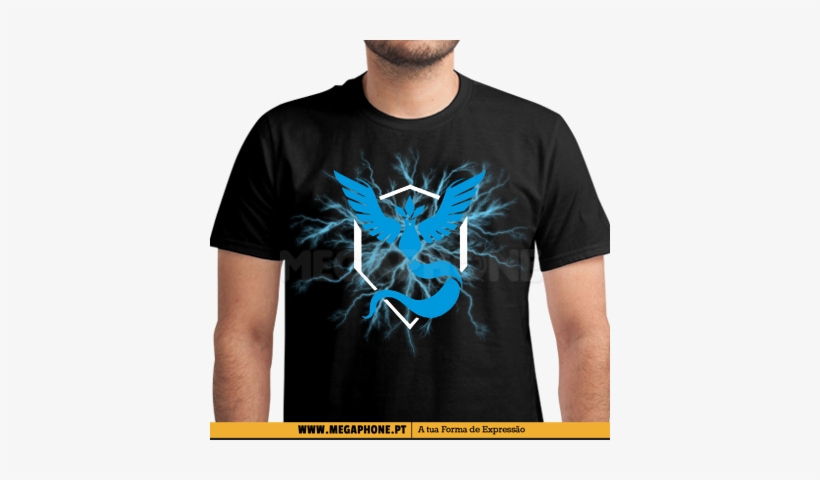 Raios Team Mystic Shirt Pokemon Megaphone Loja Vestuário - Desenho Da Mascara La Casa De Papel, transparent png