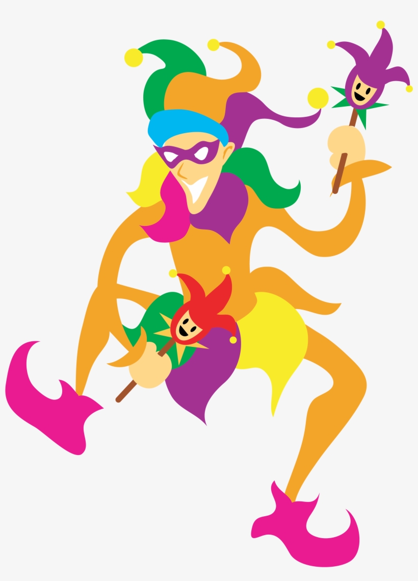 Mardi Gras Jester - Jester Clipart Transparent, transparent png