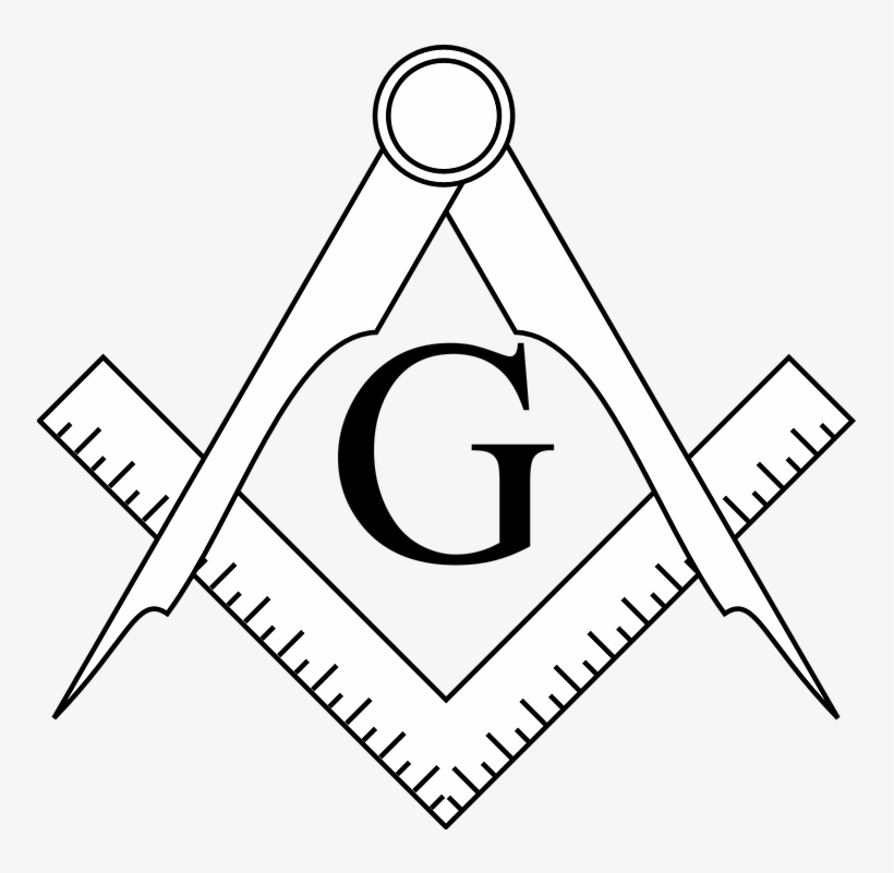 The Masonic Symbol Is Comprised Of A Stonemasons Instruments, - Square And Compass Clipart, transparent png