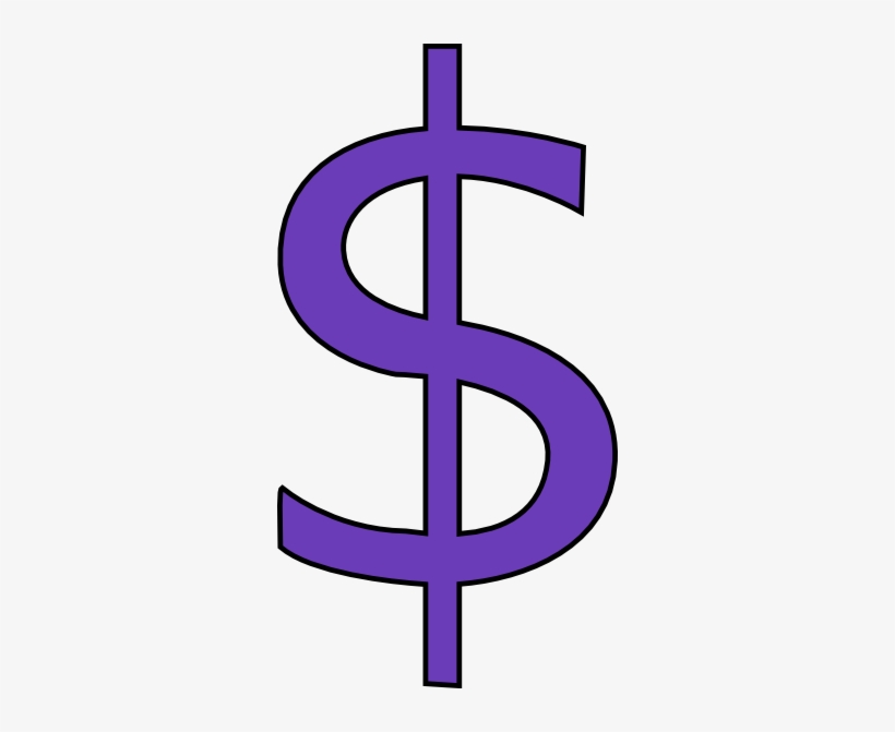 Image Royalty Free Stock Free Clipart Dollar Signs - Dollar Sign Clipart Purple, transparent png