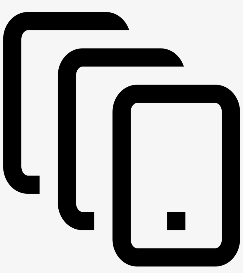 It Is A Drawing Of Three Smart Phones With The Second, transparent png