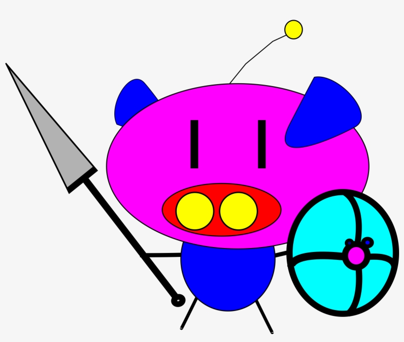 This Free Icons Png Design Of Pig Pig With Spear And, transparent png