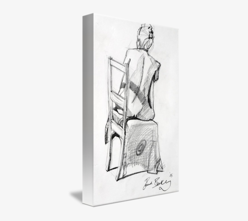 Back View Seated On Chair By David Bleakley Image Transparent - David Bleakley, transparent png
