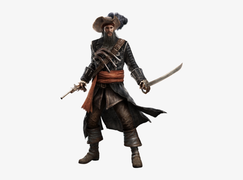 Black Flag Features "systemic Gameplay" In A "true - Assassins Creed Black Flag Blackbeard Png, transparent png