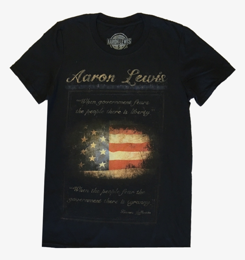 Aaron Lewis Black Flag Tee - Active Shirt, transparent png