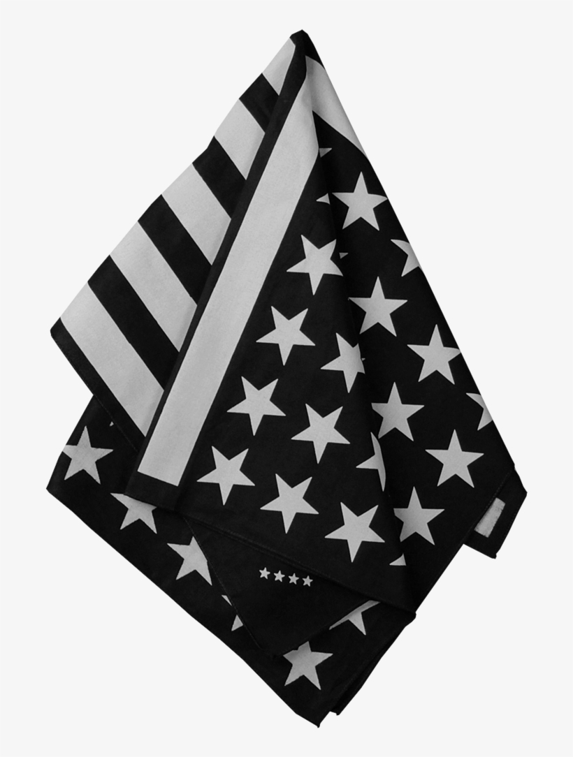 American Flag Bandana Try This - Off White Bandana, transparent png