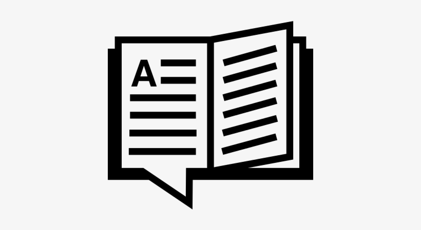 Educational Opened Book Of Text Vector - Icono De Folleto, transparent png