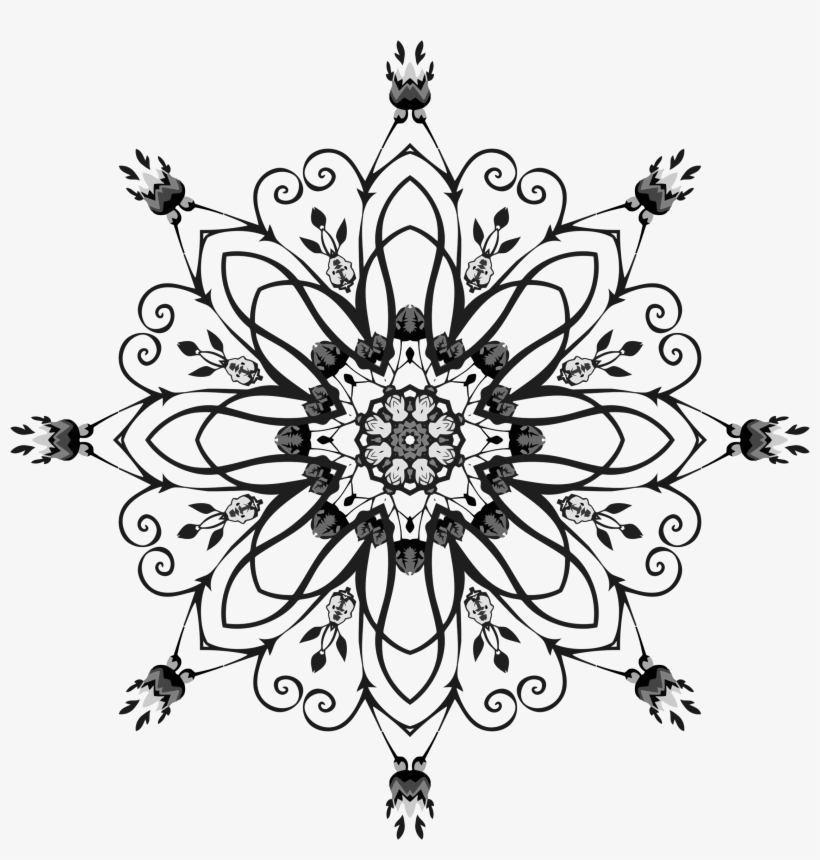 This Free Icons Png Design Of Rose Floral Flourish, transparent png