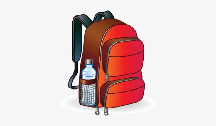School Backpack Clipart Free Images 8 - Backpack With Water Clipart, transparent png