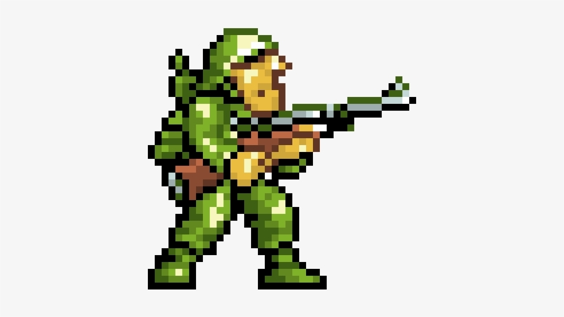 Download Transparent Metal Slug Pixel Png - Metal Slug Soldier Png - PNGkit