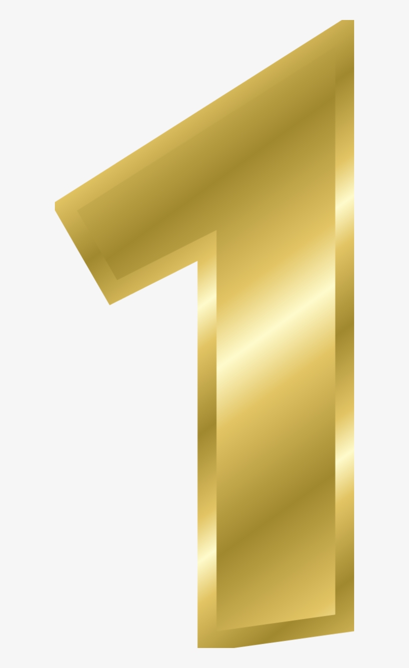 Cliparts Numbers 9 1 - Number 1 Clipart Gold, transparent png