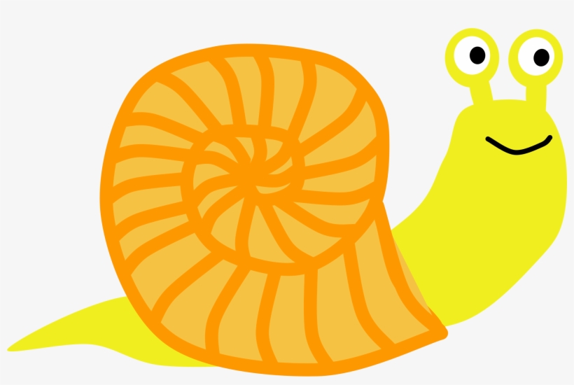Land Snail Computer Icons Yellow Slug - Snail Clipart, transparent png