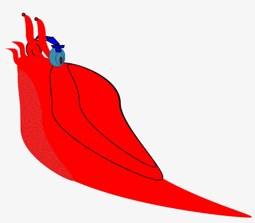 This Free Icons Png Design Of Slug Headphone, transparent png