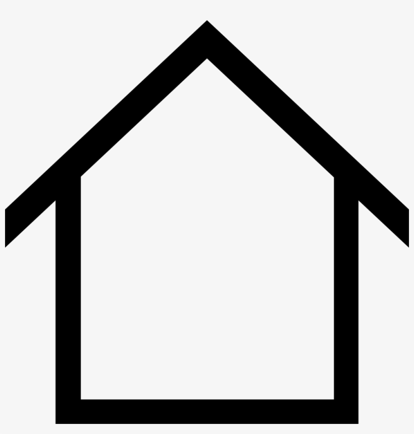 Home Web Button Outline Comments - Home Button With White Outline, transparent png