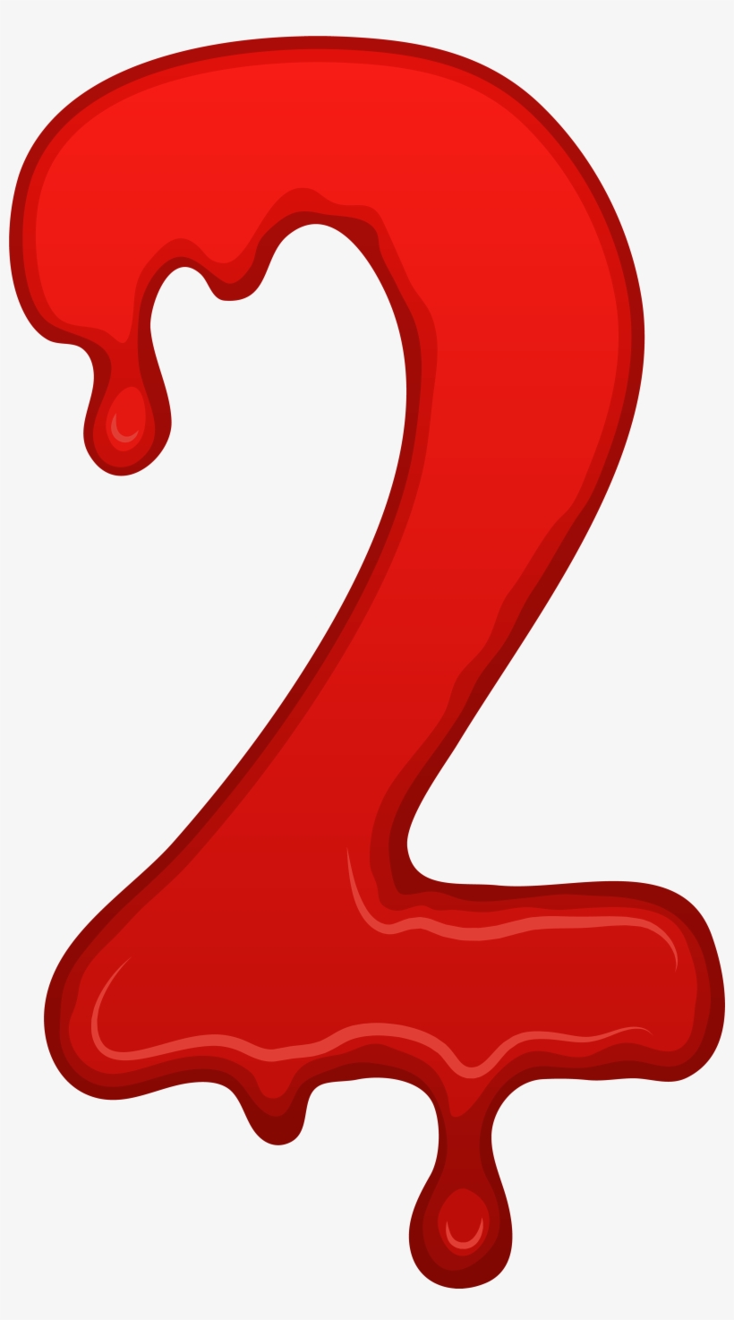 Bloody Clipart At Getdrawings - Clipart Red Number 2 Png, transparent png