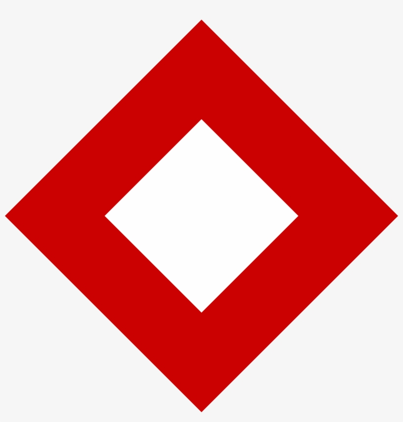 Red Crystal Empty - Red And White Diamond Sign, transparent png