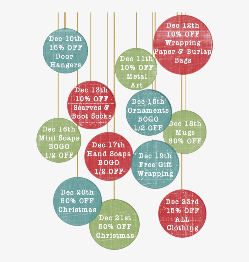 Don't Miss Out On These Fabulous Deals As You Finish - 12 Days Of Christmas Shopping Deals, transparent png