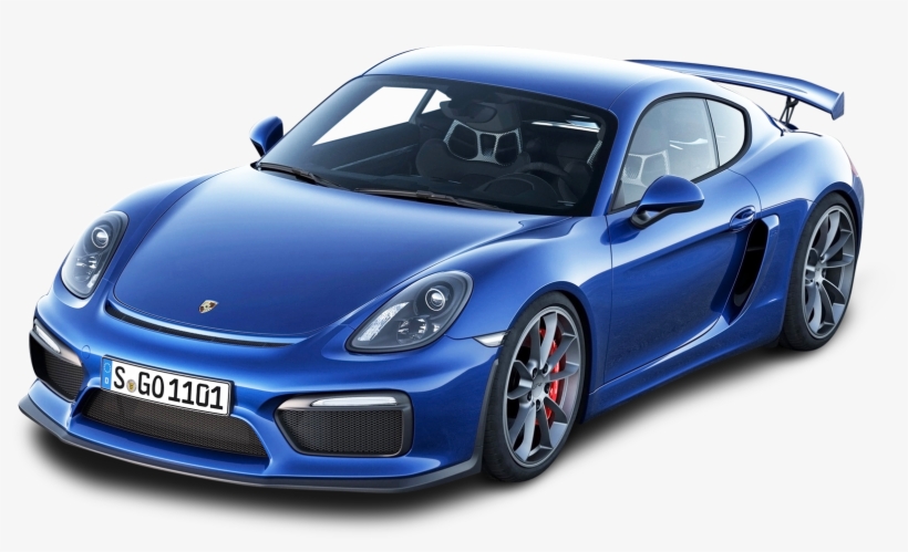 Blue Porsche Cayman Gt4 Car Png Image - 2016 Porsche Cayman Gt4 Blue, transparent png