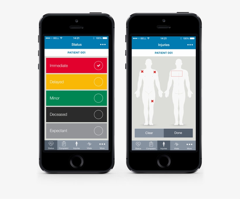 Ger Hc Patient Tracking Iphone Triage And Injury Screens - Iphone, transparent png