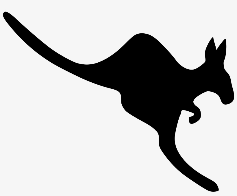 Medium Image - Jumping Kangaroo Silhouette Png, transparent png