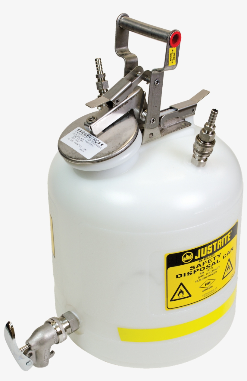 Disposal Can With Faucet, Quick Disconnect, Stainless - Piping And Plumbing Fitting, transparent png