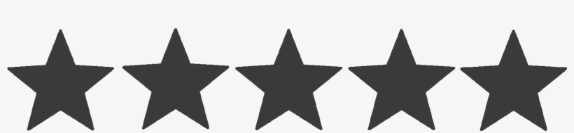5stars-dark - 5 Star Rating Black, transparent png
