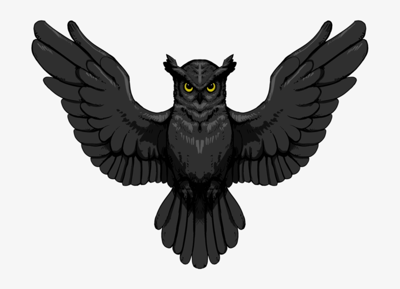 Vector Black And White Library Dark Owl By Joe - Dark Owl Png, transparent png