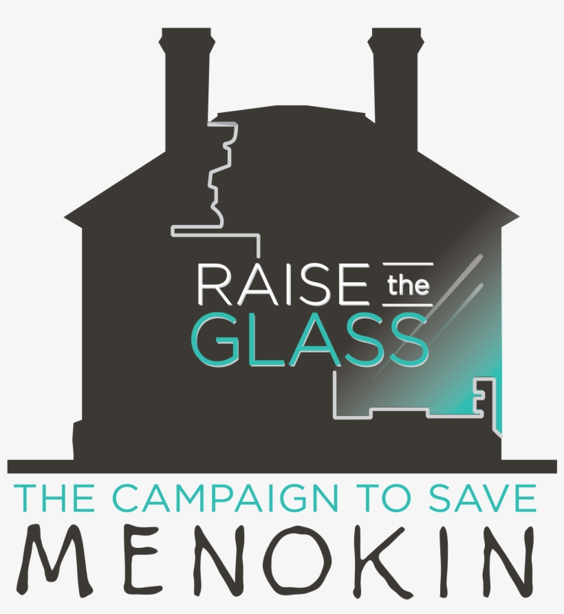 Raise Glass Logo Dark - Menokin, transparent png